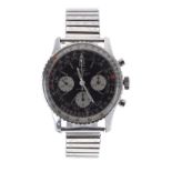 Breitling Navitimer chronograph stainless steel gentleman's wristwatch, ref. 806, circa 1969, serial