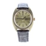 Omega Constellation Chronometer automatic gold plated and stainless steel gentlemen's wristwatch,