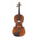 German three-quarter size violin, 13 1/4", 33.70cm