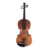 Good three-quarter size violin, 13 1/4", 33.70cm