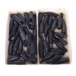 Forty saxophone mouthpieces (fifteen tenor and twenty-five alto)
