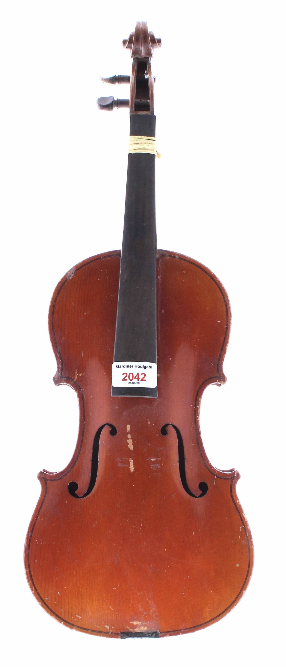 French three-quarter size violin, 13 5/16", 33.80cm