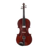 French violin labelled Thiery á Paris, 14 1/4", 36.20cm