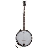 Westfield five string banjo, hard case