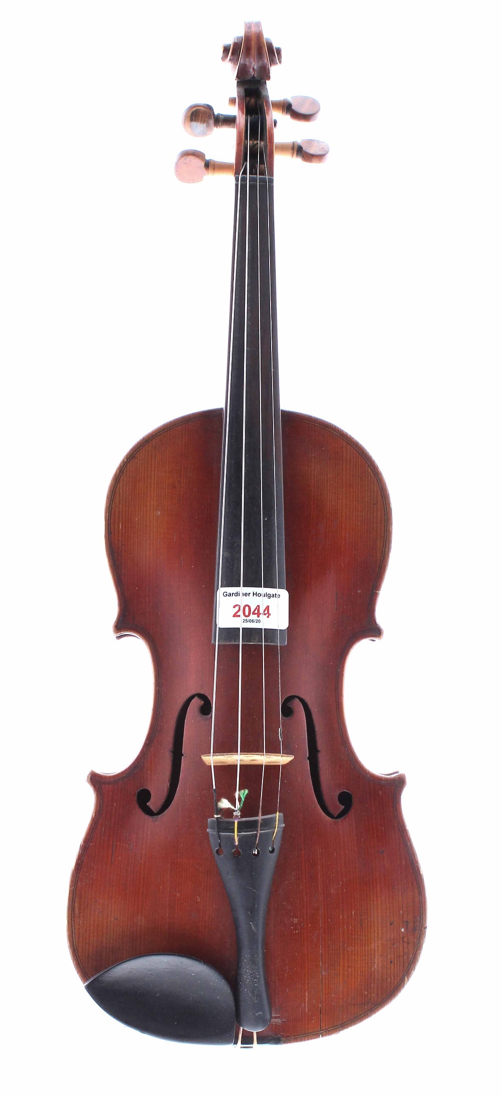 German violin labelled Edmund Paulus, Markneukirchen (Sachsen), 13 1/2", 34.30cm