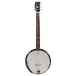 Tennessee by Gewa guitar banjo (small hairline split to back of resonator), soft bag