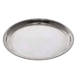 George V circular silver tray, maker Marson & Jones, Birmingham 1931, 11" diameter, 16.5oz t