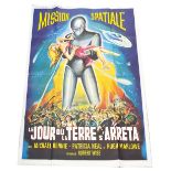 The Day the Earth Stood Still, Le Jourou La Terre S'arrete, French Grande film advertisement poster