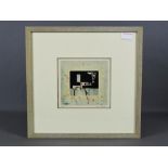 Adolphe Cieslarczyk (1916- ) - Abstract etching, signed in pencil and numbered 20/30, 7.52 x 7.1"