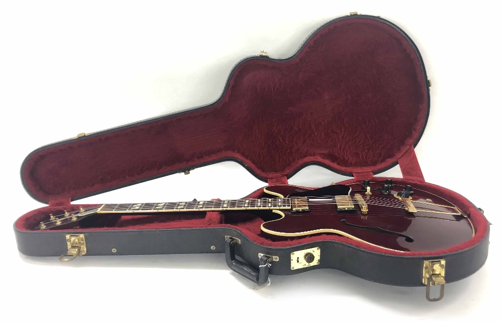 1981 Gibson ES-345 TD semi-hollow body electric guitar, made in USA, ser. no. 8xxx1xx4; Finish: wine - Image 3 of 19