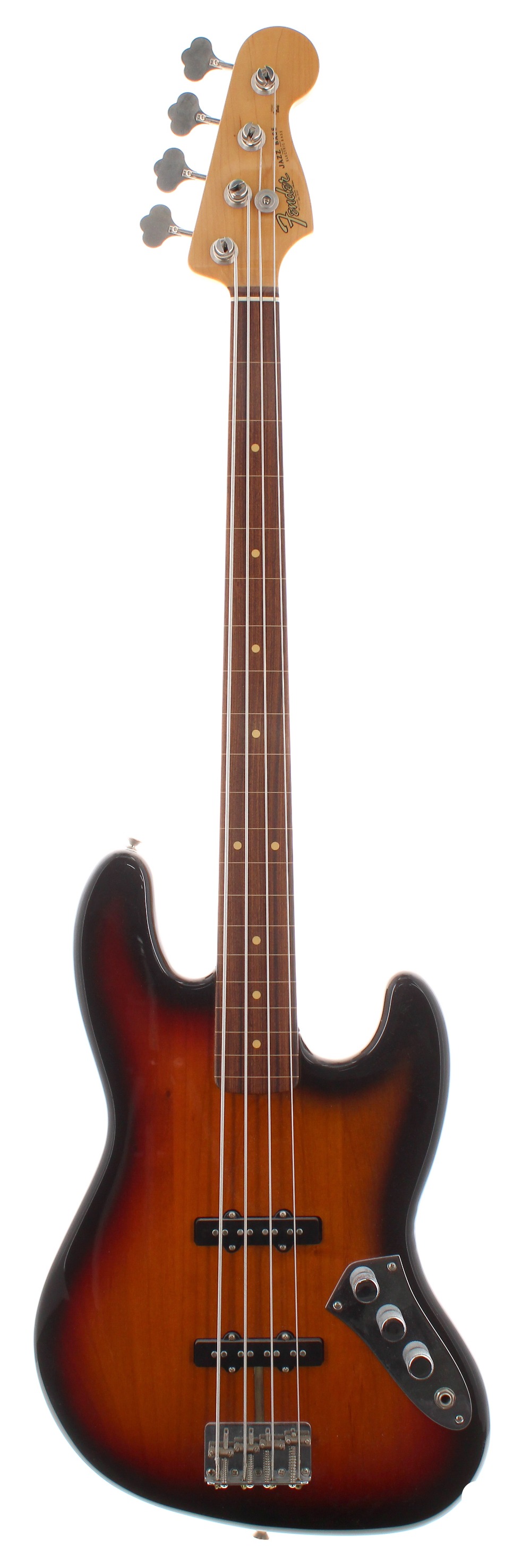 2000 Fender Tribute Series Jaco Pastorius fretless bass guitar, made in USA, ser. no. T9xxxx0;