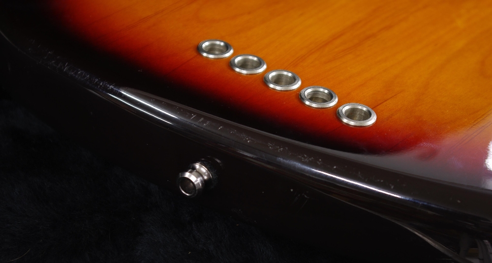 1997 Fender Jazz Bass V 5 string bass guitar, made in USA, ser. no. N7xxxxx8; Finish: sunburst, - Image 5 of 5