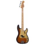 1992 Fender American Vintage Reissue '57 Precision Bas guitar, made in USA, ser. no. V0xxxx9;