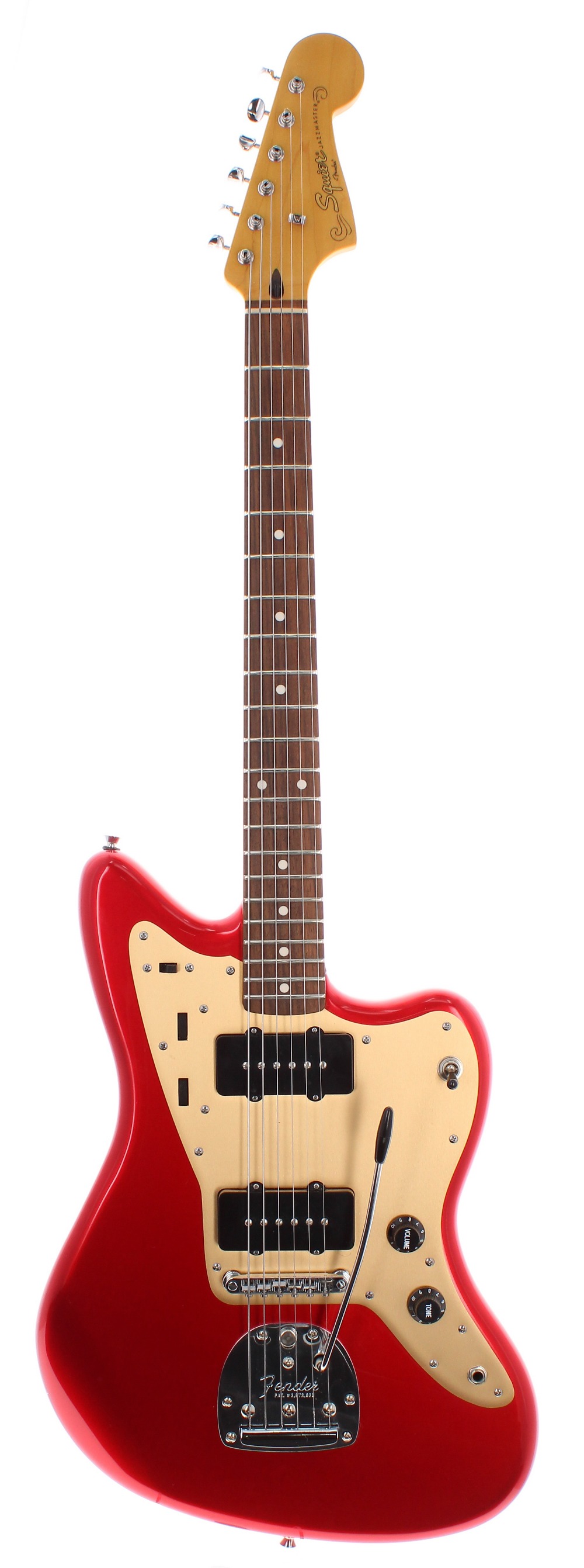 2016 Squier by Fender Deluxe Jazzmaster electric guitar, crafted in China, ser. no. CGS16xxxx8;