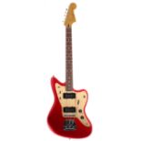 2016 Squier by Fender Deluxe Jazzmaster electric guitar, crafted in China, ser. no. CGS16xxxx8;