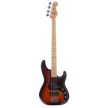 1996 Fender American Deluxe Precision Bass guitar, made in USA, ser. no. N6xxxxx3; Finish: sunburst;