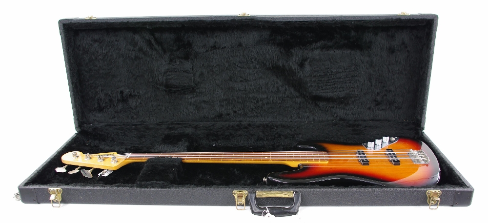 2000 Fender Tribute Series Jaco Pastorius fretless bass guitar, made in USA, ser. no. T9xxxx0; - Image 3 of 4