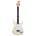 Squier by Fender SQ series Stratocaster electric guitar, made in Japan (1983-84), ser. no.