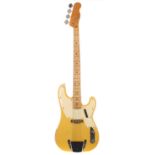 Fender Telecaster Bass guitar, made in USA, circa 1969, ser. no. 2xxxx9; Finish: blonde darkened