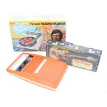 Late 1970s novelty 'The Picker' guitar transistor radio, boxed; together with a Taiyo BBC Junior