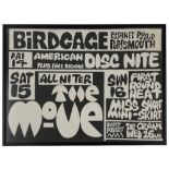 The Move & The Cream - Original concert poster for The Birdcage Club, Portsmouth, April 1967,