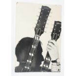 Pete Townshend (The Who) - large promotional black and white Pete Townshend photo on card, 40" x