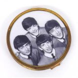 The Beatles - 1960s Beatles powder compact, 3" diameter