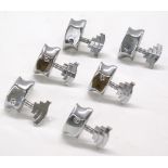 Set of three a side chrome guitar tuners