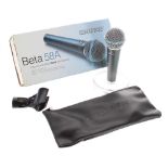 Shure Beta 58A microphone, boxed