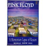 Pink Floyd - 'A Momentary Lapse Of Reason' 1988 World Tour poster, 54" x 38"