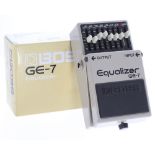 Boss GE-7 Equalizer guitar pedal, made in Taiwan, boxed