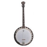 Deering Sierra tenor banjo, made in USA, ser. no. 03401706 G724, original hard case