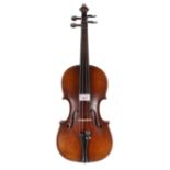 Good mid 19th century German violin, 14 1/16", 35.70cm