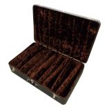 Large case with divisions for ten violins, 40" wide