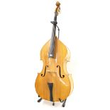 Primavera 50 three-quarter size double bass, with soft bag and stand, length of back 44", stop