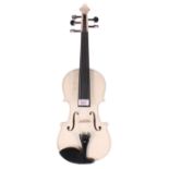 Contemporary five string violin in the white, 13 7/8", 35.20cm