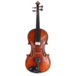 Hungarian violin labelled Nemes Istvan...Budapest, 14 1/8", 35.90cm