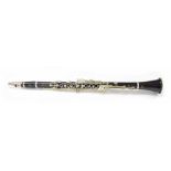 Good Selmer Centre Tone clarinet circa 1959, with full Boehm twenty ring seven key system in low