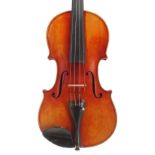 Good German violin by and labelled Musikinstrumenten-Manufaktur, Aug. Clenens Glier,
