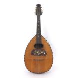 Early 20th century flatback mandola, soft bag (restorations)