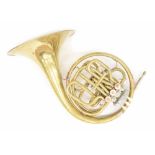 Josef Lidl BRNO brass double French horn, case
