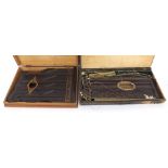 Joh. Kunzmann concert zither, case; together with a chord zither, case (2) (both at fault)