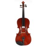 Good contemporary student viola outfit labelled The Stentor Conservatoire..., 15 1/2", 39.40cm, bow,