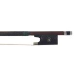 Old nickel mounted violin bow, unstamped, 47gm (with partial hair and lapping)
