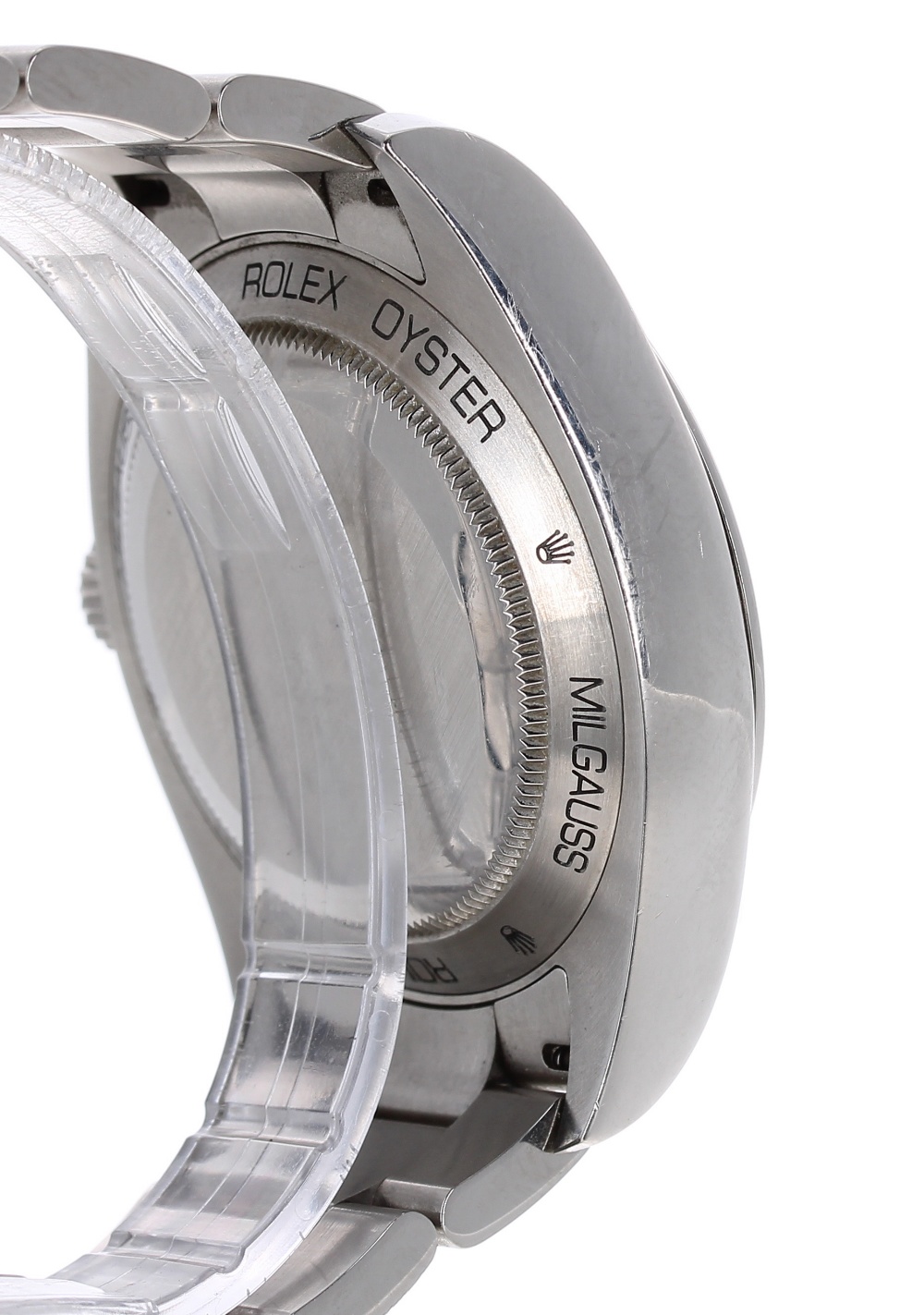 Rolex Oyster Perpetual Milgauss stainless steel gentleman's bracelet watch, ref. 116400GV, circa - Image 4 of 6