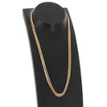 18ct yellow gold curb link necklace, 20.2gm, 16" long (556941-1-A)