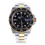 Rolex Oyster Perpetual Date GMT-Master II gold and stainless steel gentleman's bracelet watch,