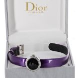 Dior La D de Dior Satine diamond set lady's wristwatch, ref. CD040110-J, serial no. FR34xx,