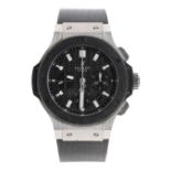 Hublot Big Bang chronograph stainless steel and ceramic gentleman's wristwatch, serial no. 9136xx,