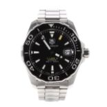 Tag Heuer Aquaracer Calibre 5 automatic stainless steel gentleman's bracelet watch, ref. WAY211A,